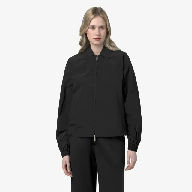 K-Way Jordin geaca dama neagra scurta impermeabila
