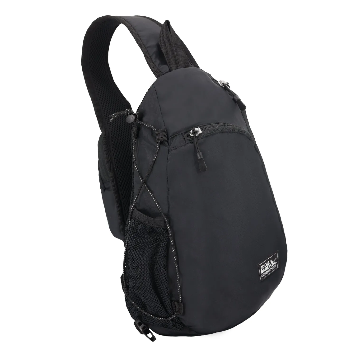 Eddie Bauer Ripstop Sling rucsac 8L negru nailon usor