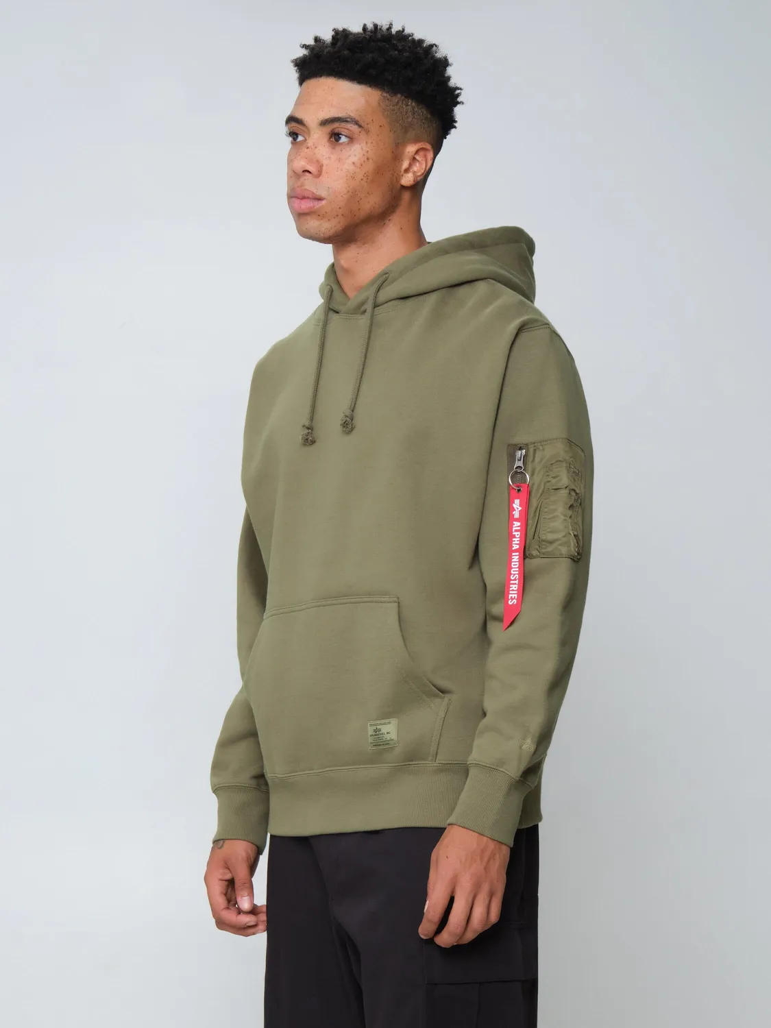 Alpha Industries Utility Pocket hanorac barbati negru bumbac
