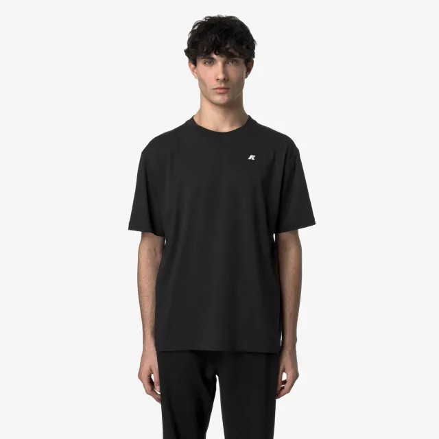 K-Way Solo tricou barbati negru regular bumbac