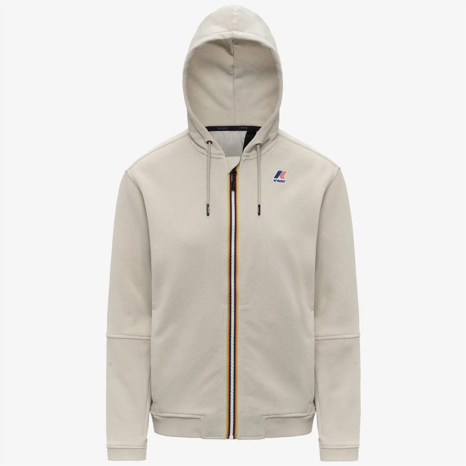 K-Way Prosper Poly Cotton hanorac unisex bej cu glugă