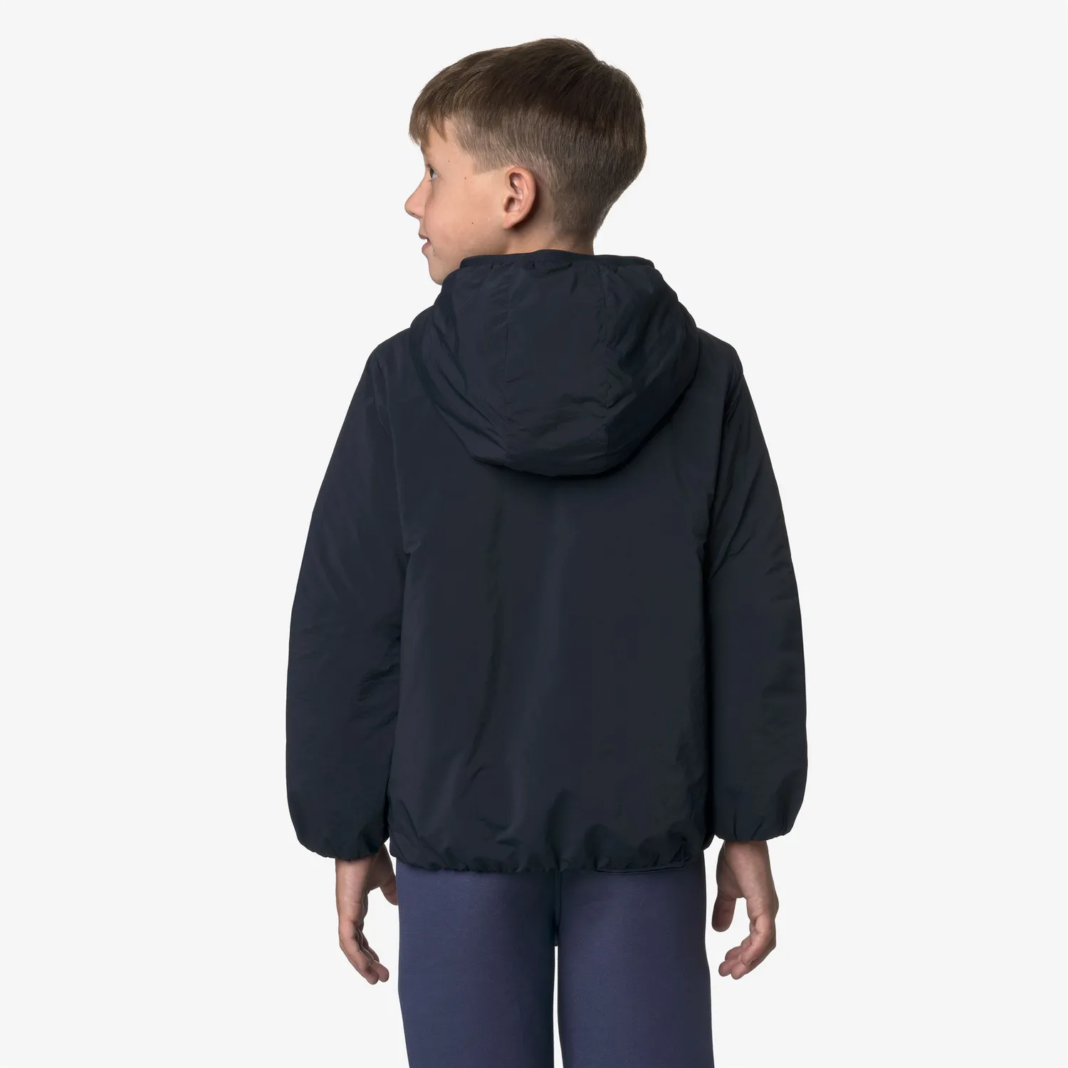 K-Way Jack Plain Warm geaca baieti albastru calduroasa