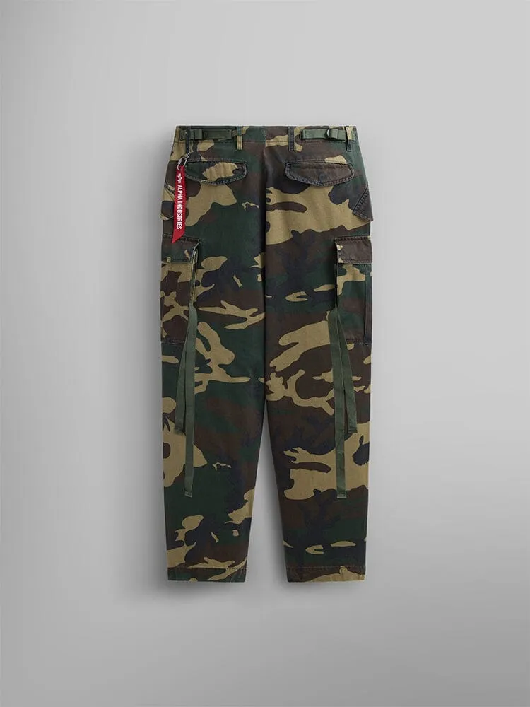 Alpha Industries M-65 pantaloni cargo woodland camo bumbac