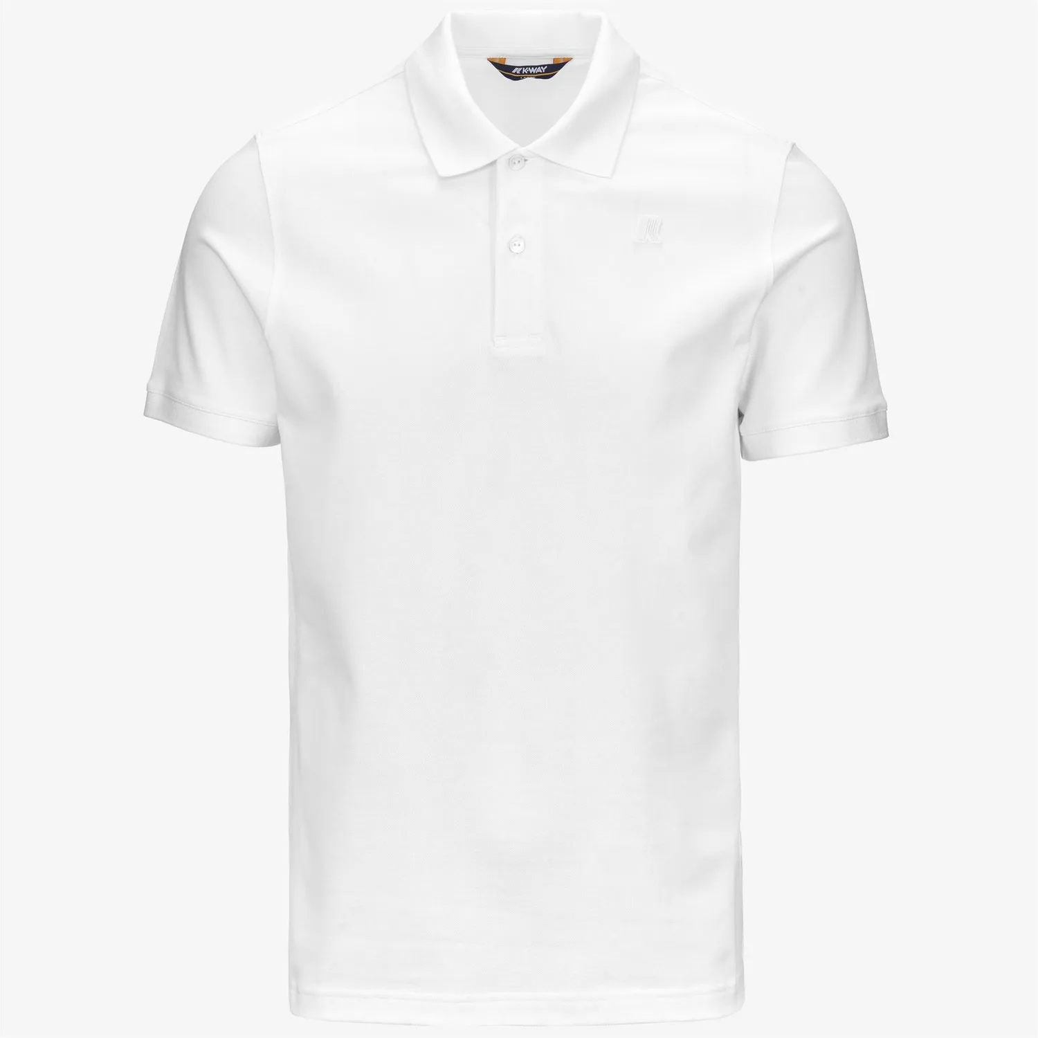 K-Way Amedee Slim polo barbati alb din bumbac