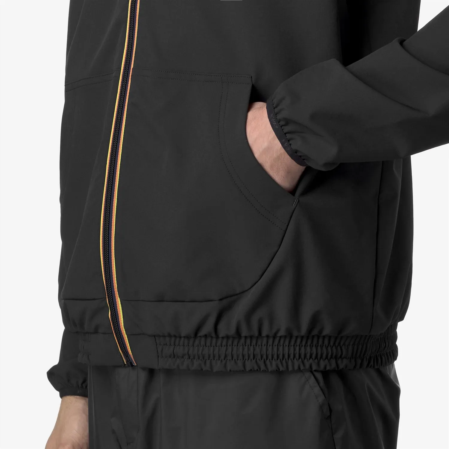 K-Way Sia hanorac fleece negru barbati elastic