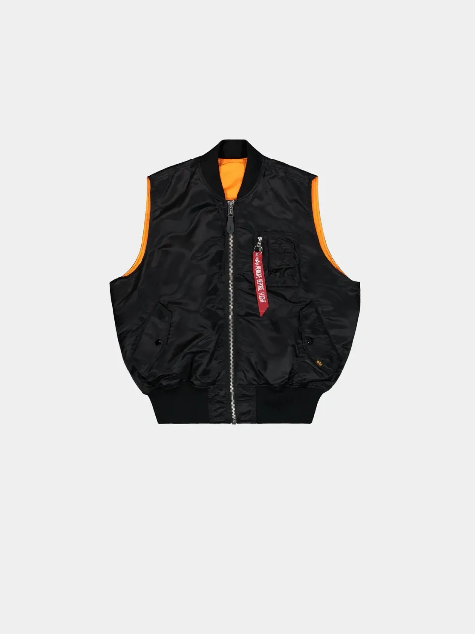 Alpha Industries MA-1 Heritage vestă neagră reversibilă