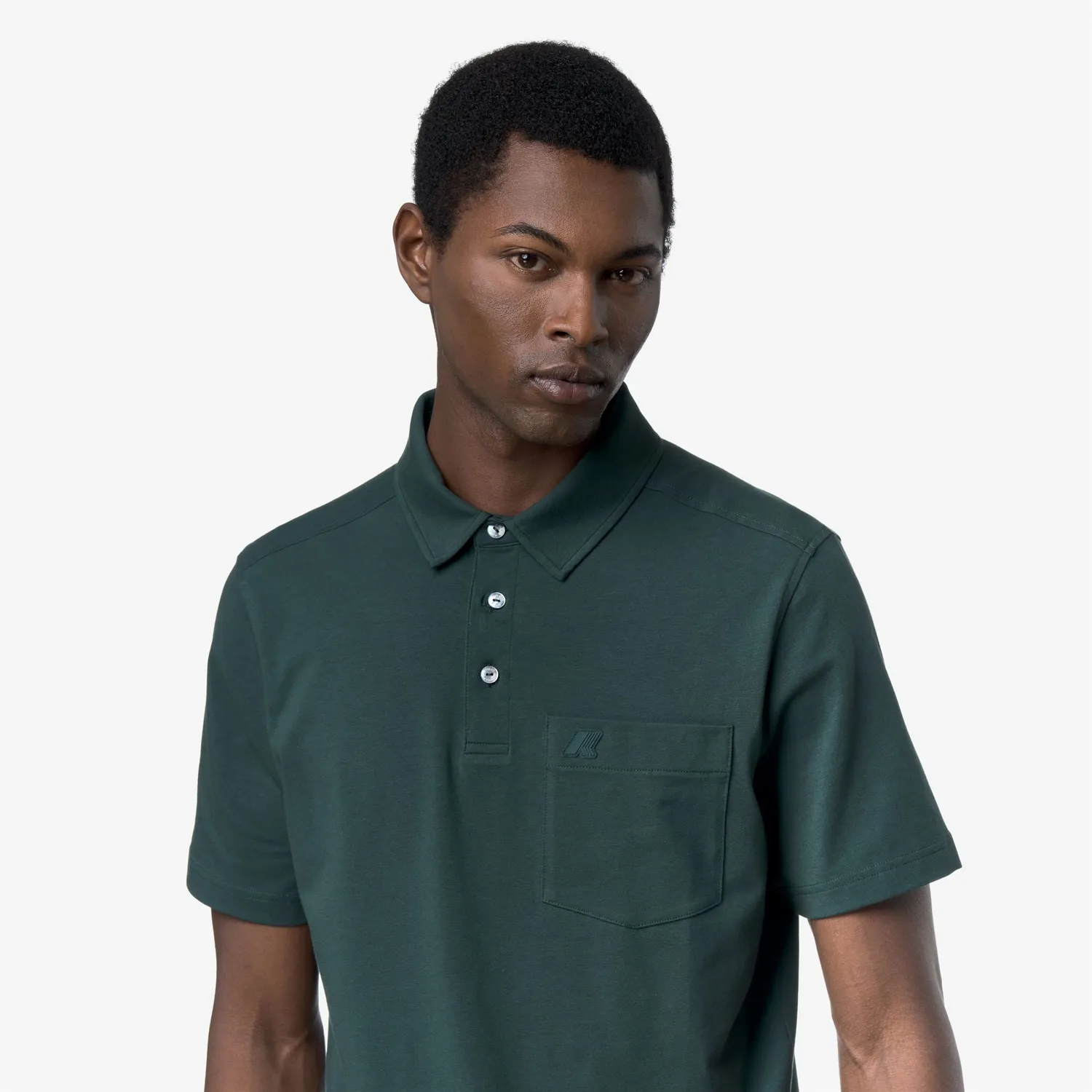 K-Way Klassic Vanoine polo barbati verde bumbac stretch