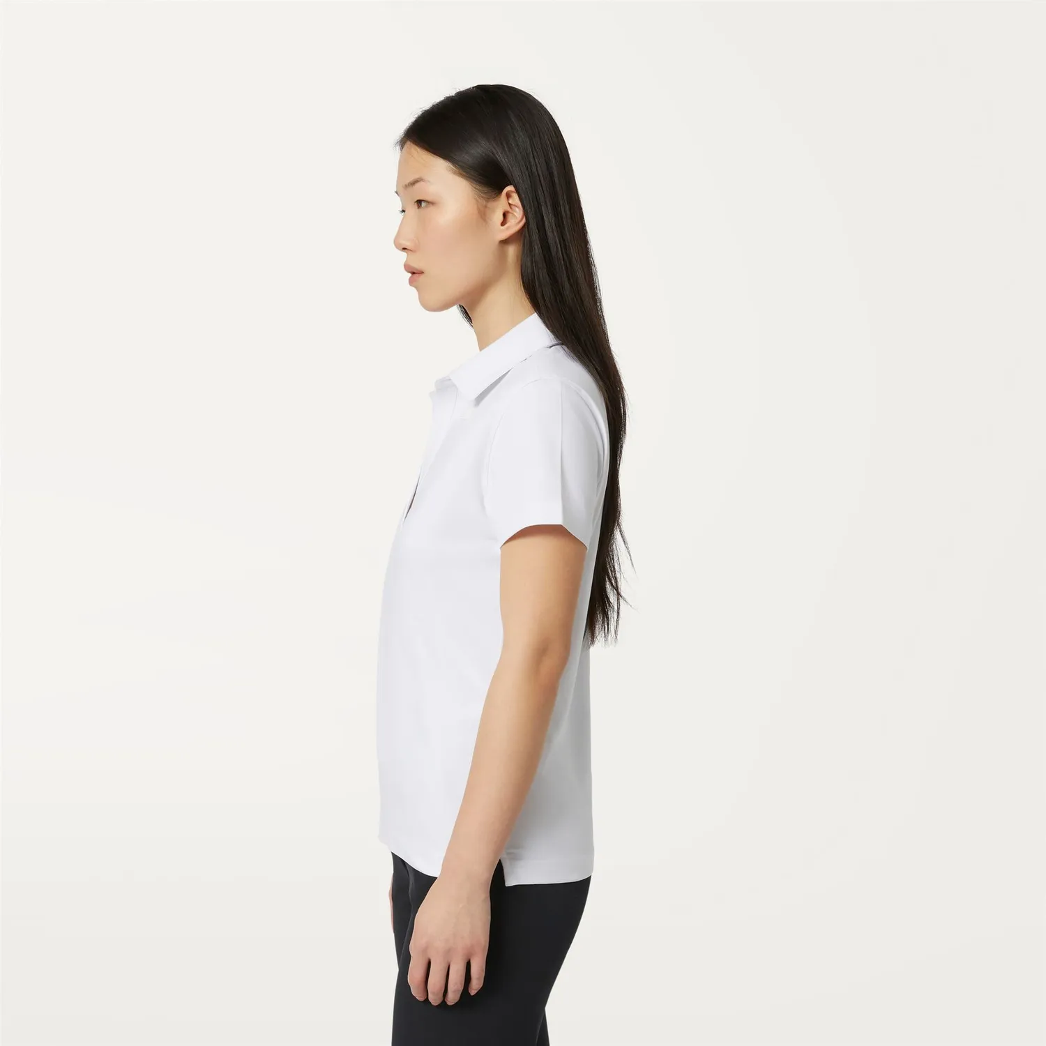 K-Way Charlette polo dama alb regular