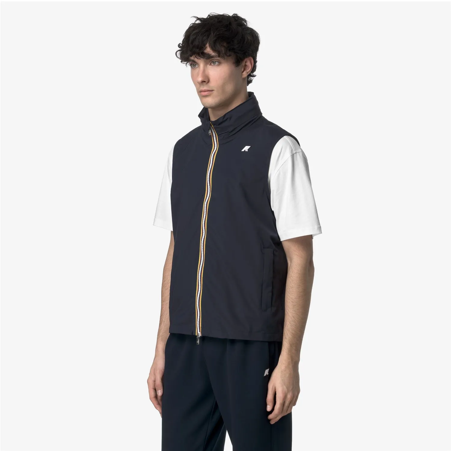 K-Way Valen Stretch Nylon Jersey vesta barbati albastru impermeabila