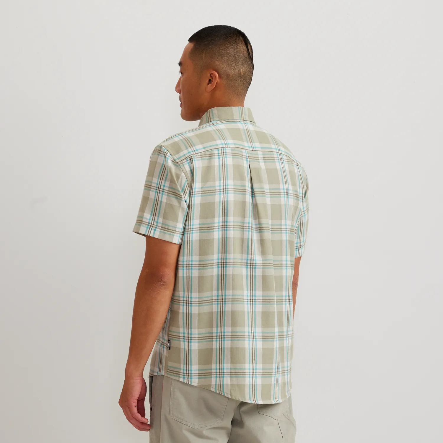 Eddie Bauer Tidelands cămașă bărbați Blue Fog bumbac