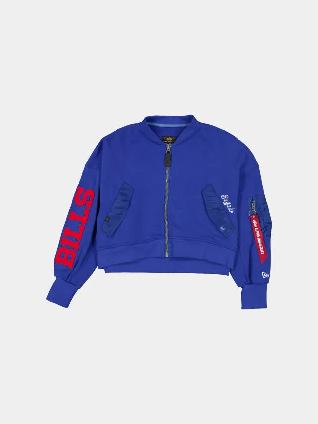 Alpha Industries L-2B Bills x New Era geaca dama albastra bumbac
