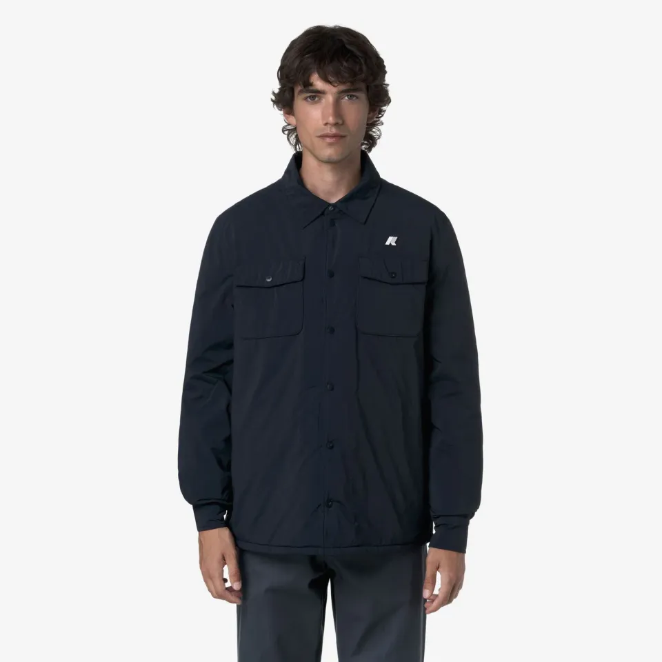 K-Way Umbert Plain Warm camasa Blue Depth calduroasa
