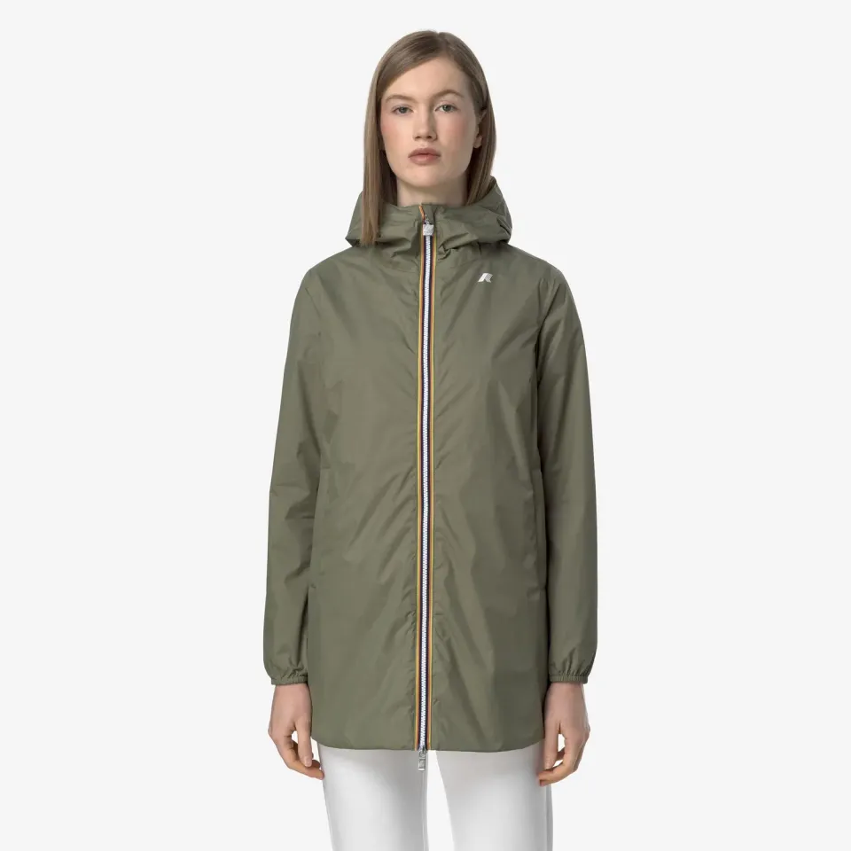 K-Way Sophie Plus.2 Double palton dama verde reversibil