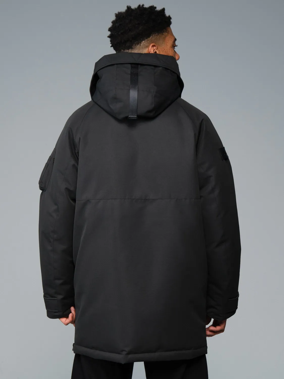 Alpha Industries Sergeant Long palton negru puf