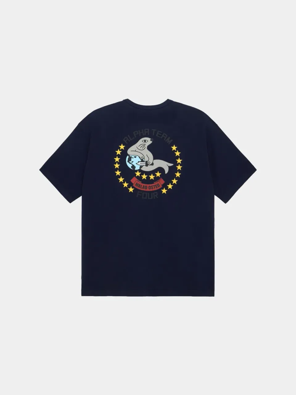 Alpha Industries Alpha Seal Relaxed Tee tricou replica blue