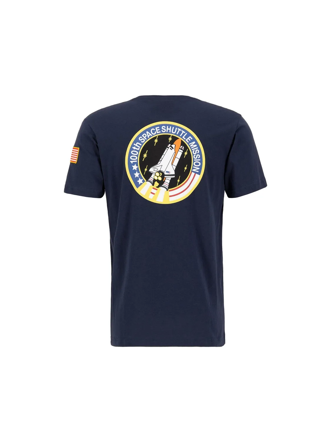 Alpha Industries NASA Space Shuttle tricou alb bumbac