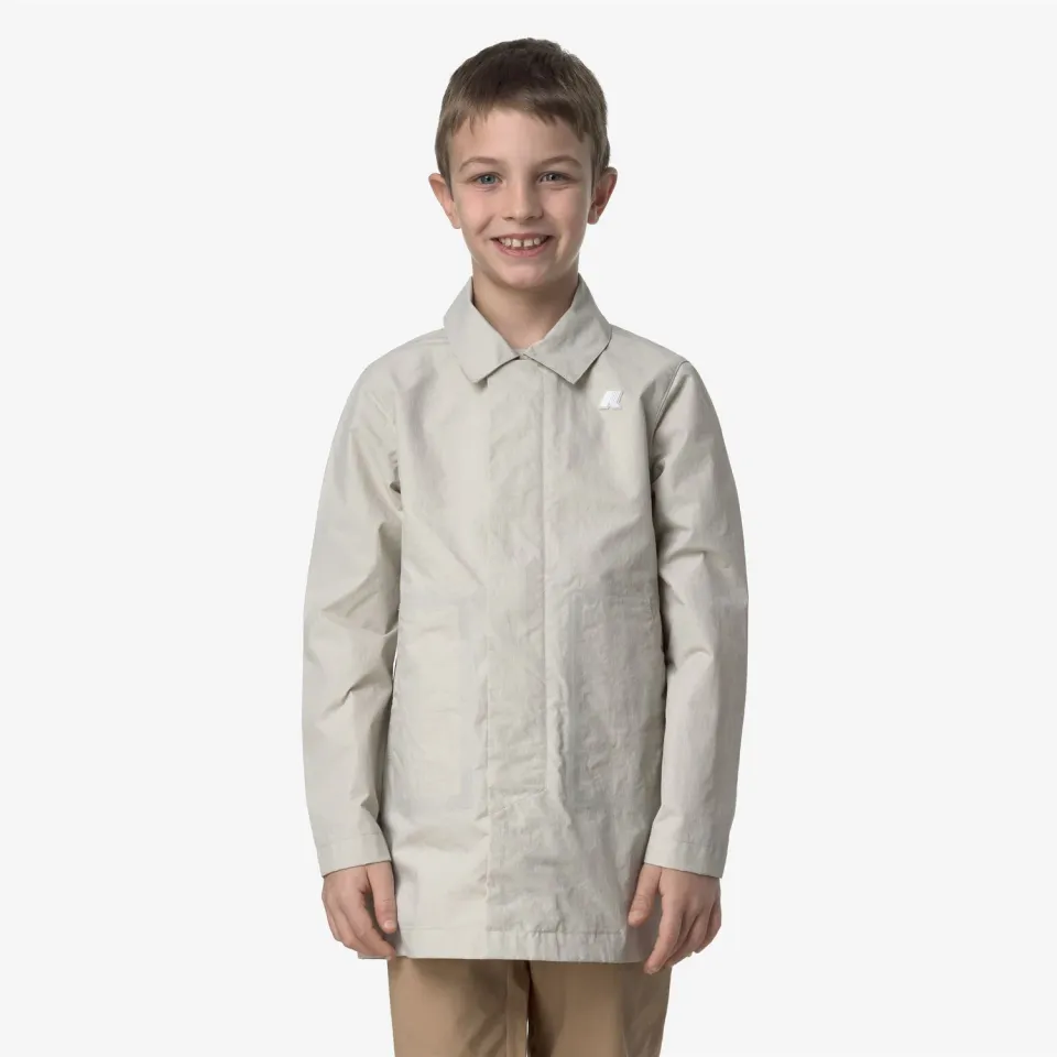 K-Way P. Kenley Cotton Nylon geaca bej 3/4 baieti