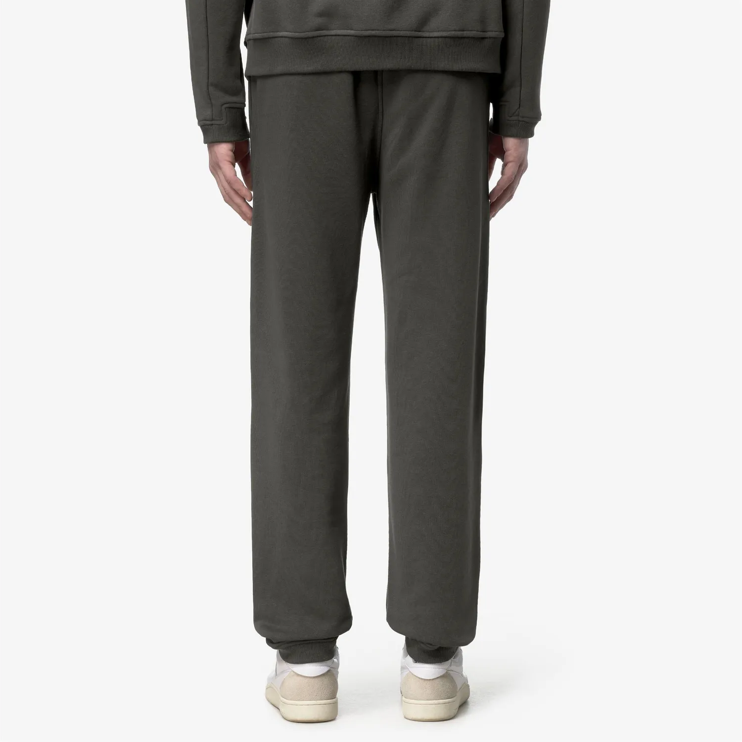 K-Way Philbert Poly Cotton pantaloni sport Green Blackish fleece