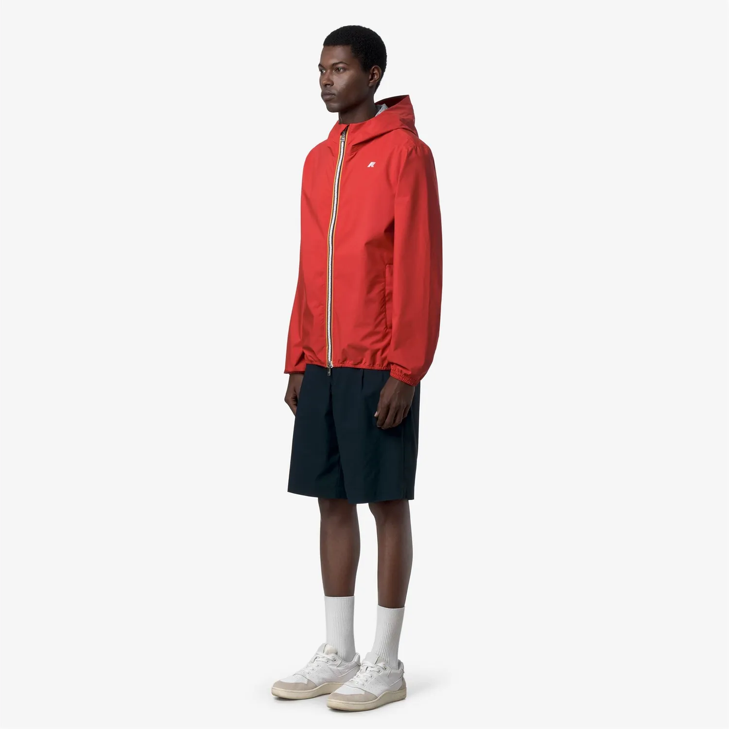 K-Way Jack Stretch Dot geaca scurta rosie impermeabila