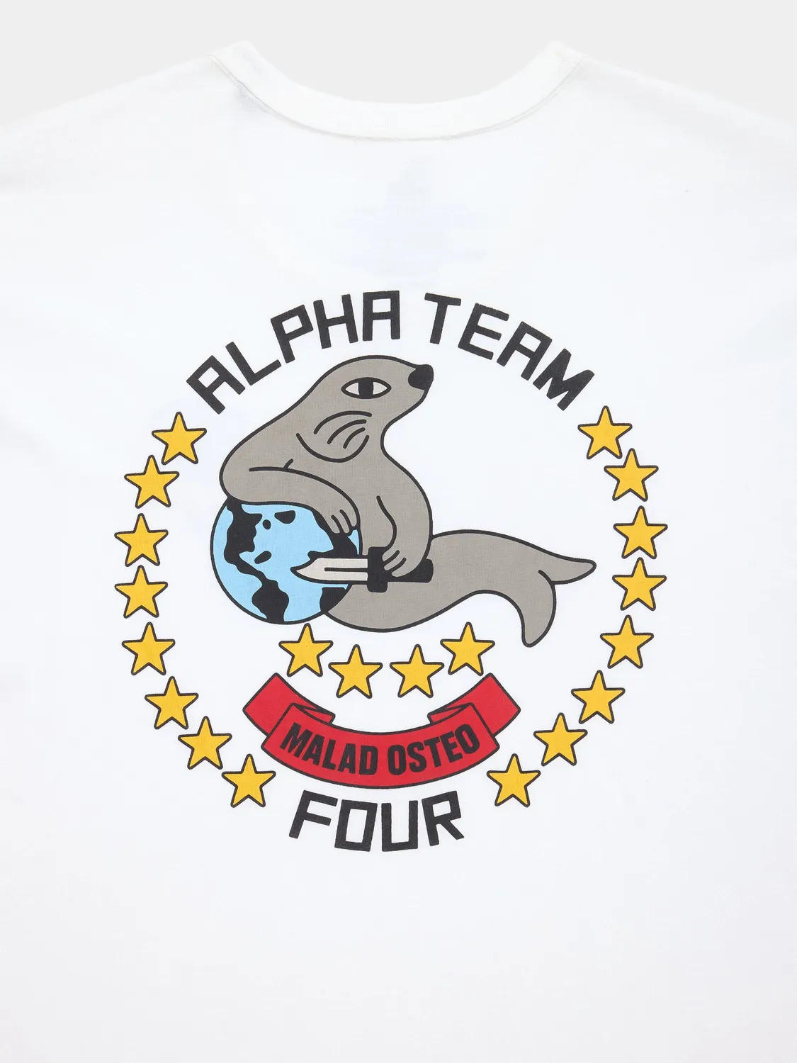 Alpha Industries Alpha Seal Relaxed Tee tricou alb bumbac