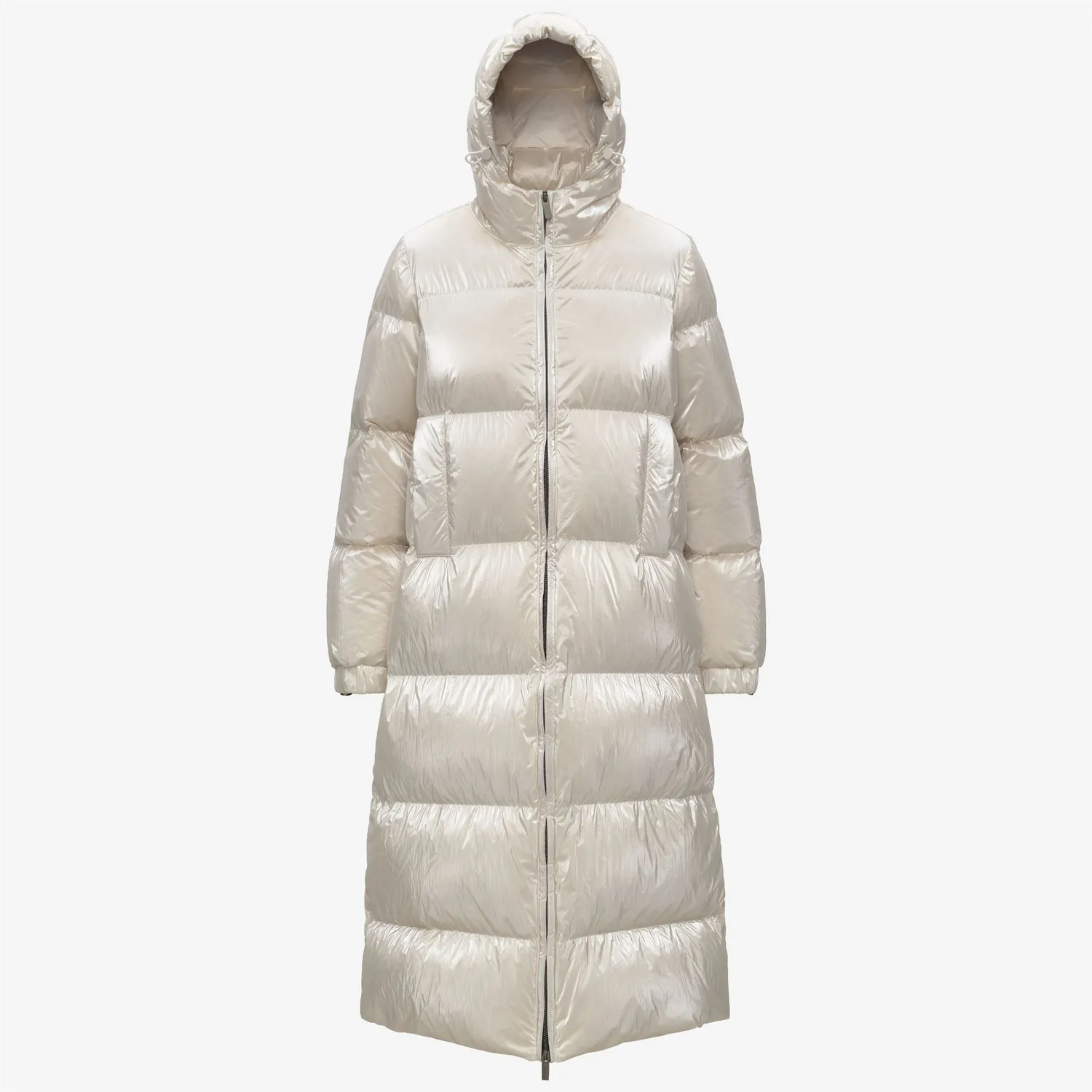 K-Way Ruenne Thermo Pearly palton dama alb puf