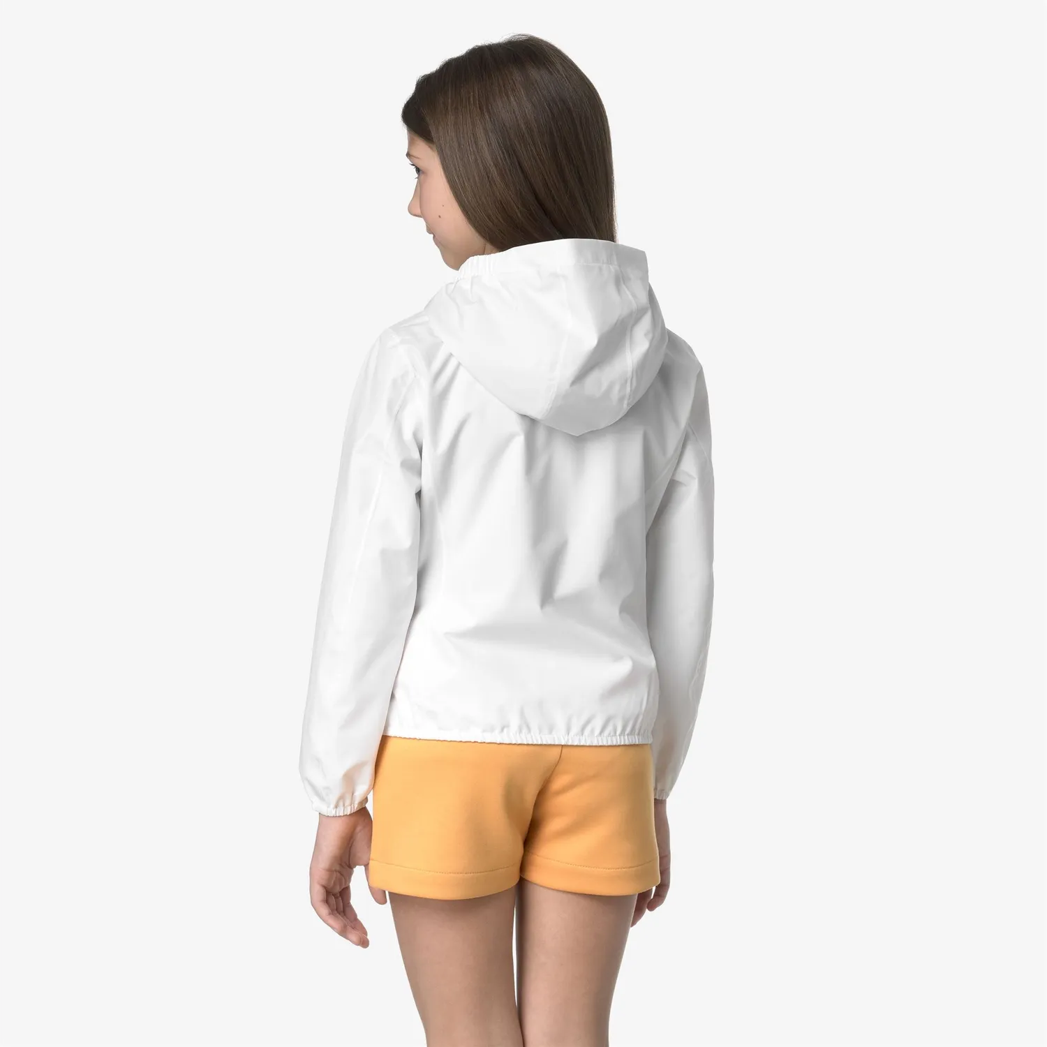 K-Way Lily geaca scurta fete White impermeabila
