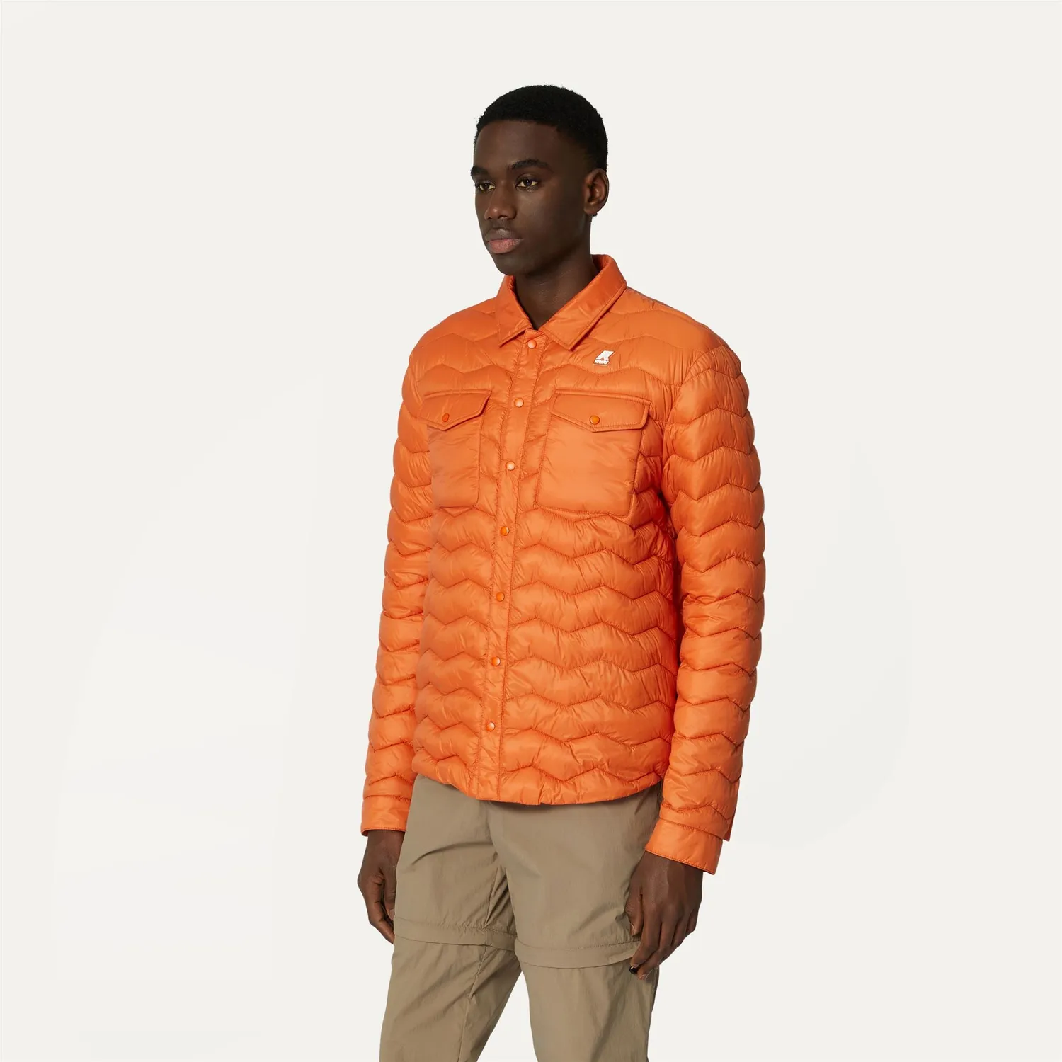 K-Way Valeo Eco Warm geaca scurta portocalie matlasata