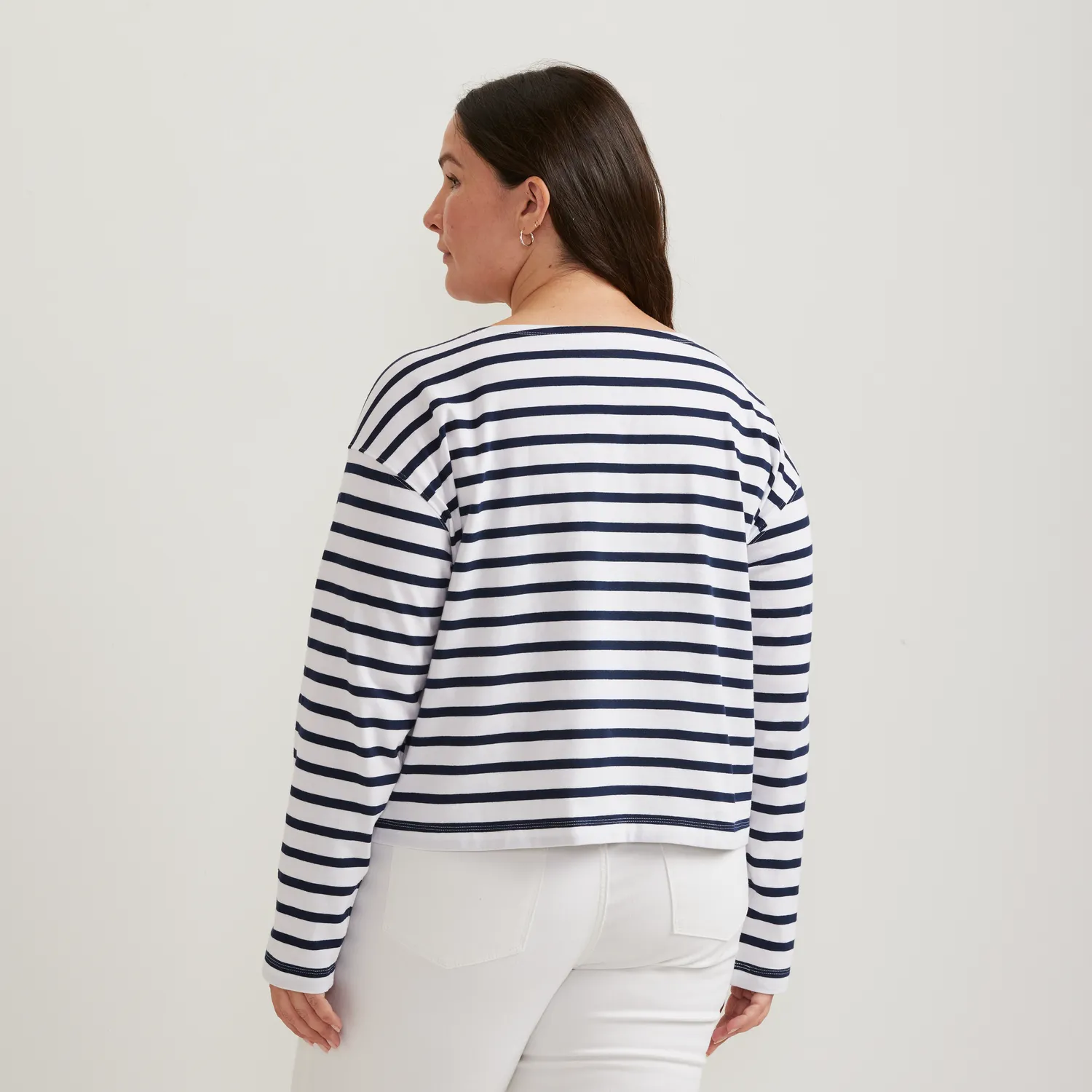 Eddie Bauer Sailor Bateau tricou dama Lt Berry bumbac decupat