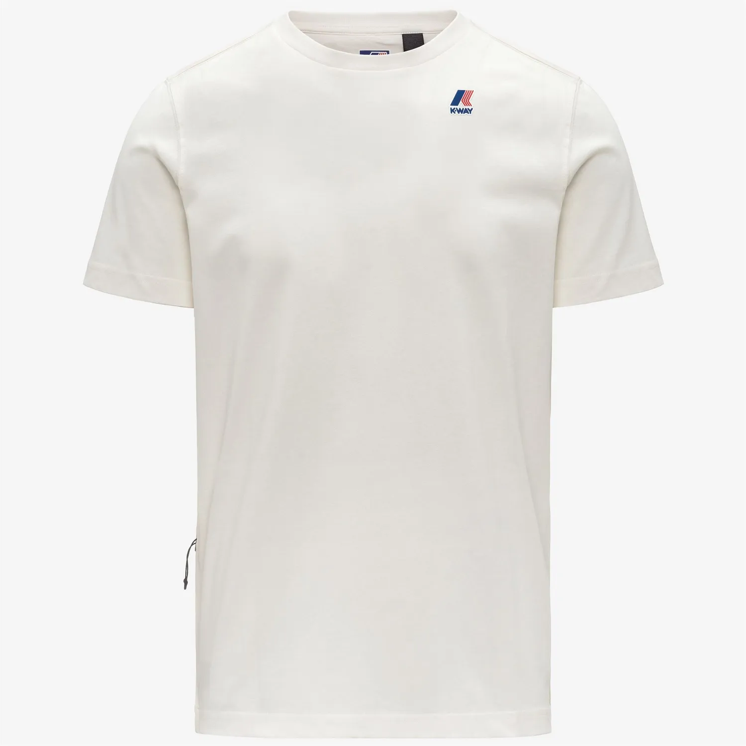 K-Way Leonide tricou unisex alb din bumbac pliabil