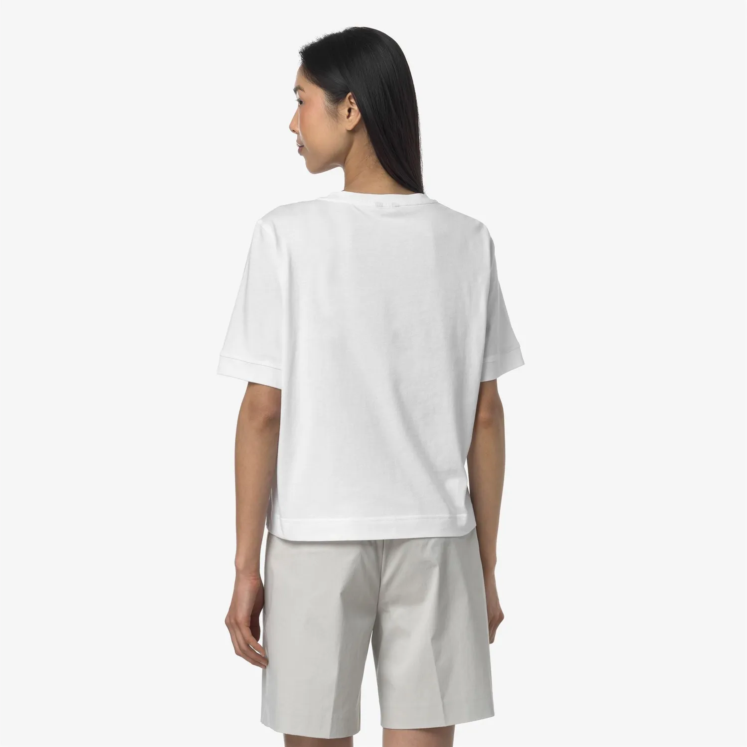 K-Way Selune tricou damă alb bumbac