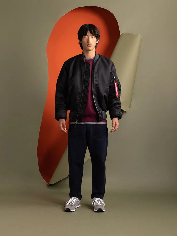 Alpha Industries 1960s MA-1 geaca bomber neagra nailon