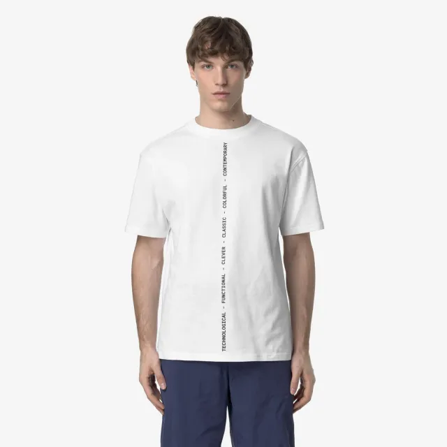 K-Way Solo K3138NW tricou barbati alb bumbac