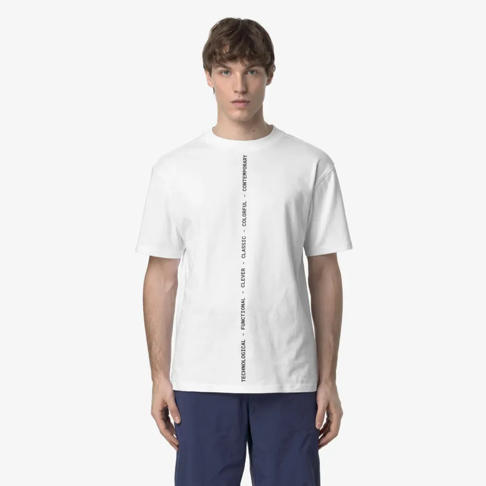 K-Way Solo K3138NW tricou barbati alb bumbac