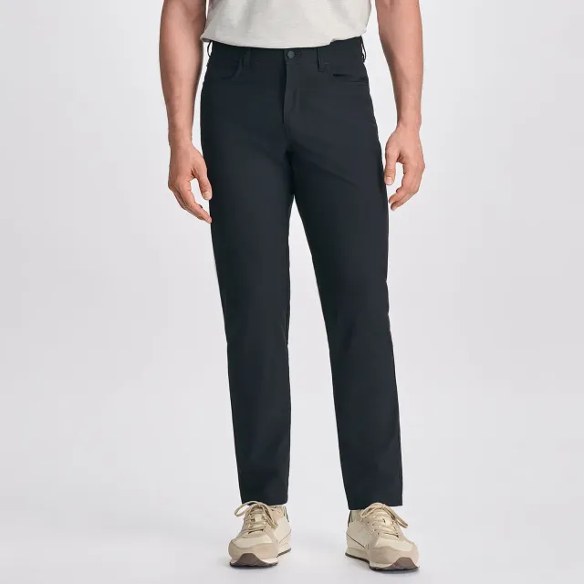 Eddie Bauer The Switch 5-Pocket pantaloni slim negri stretch