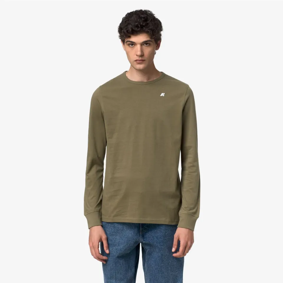 K-Way Elmer JS Peach tricou verde army slim
