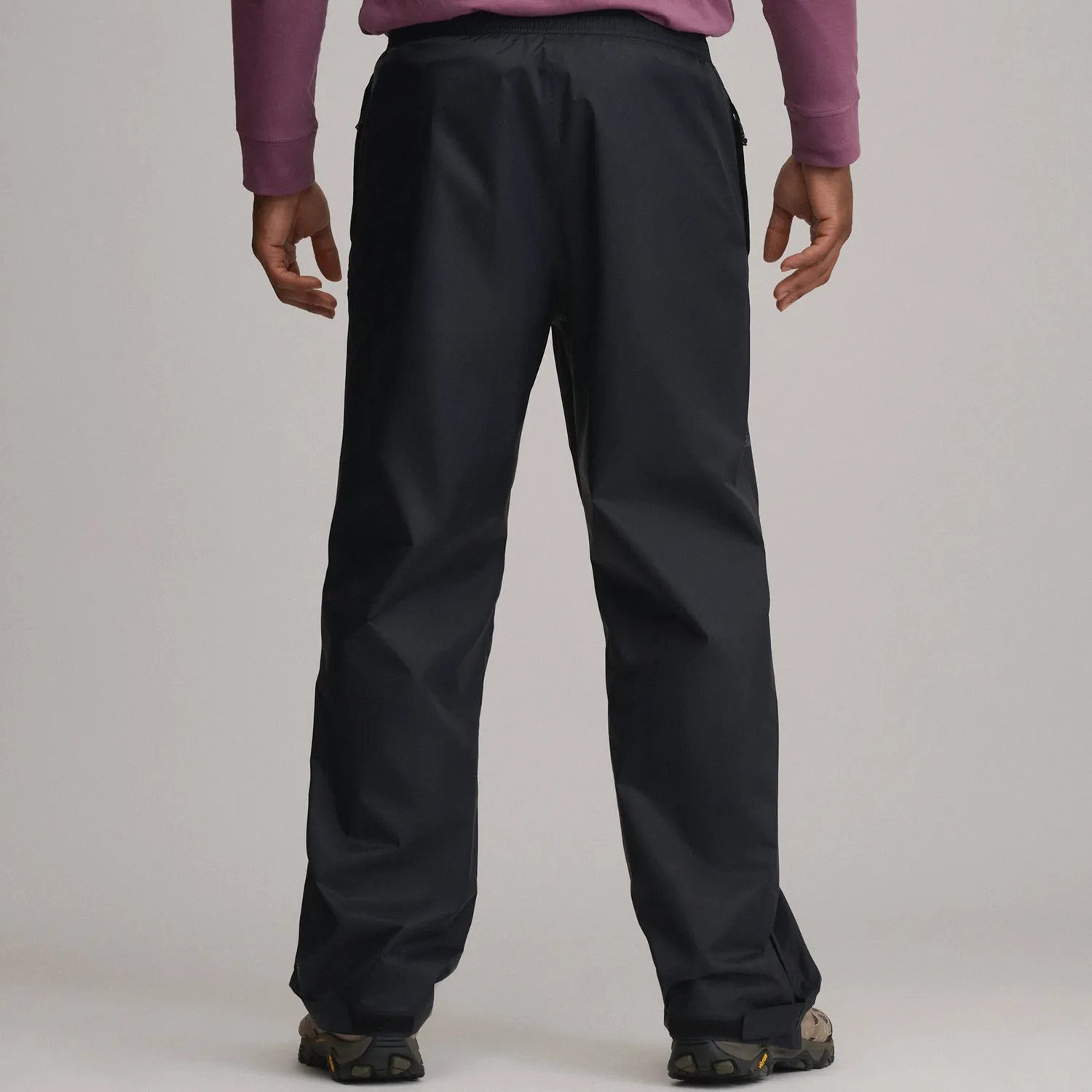 Eddie Bauer RipPac Waterproof pantaloni ploaie negri ușoară