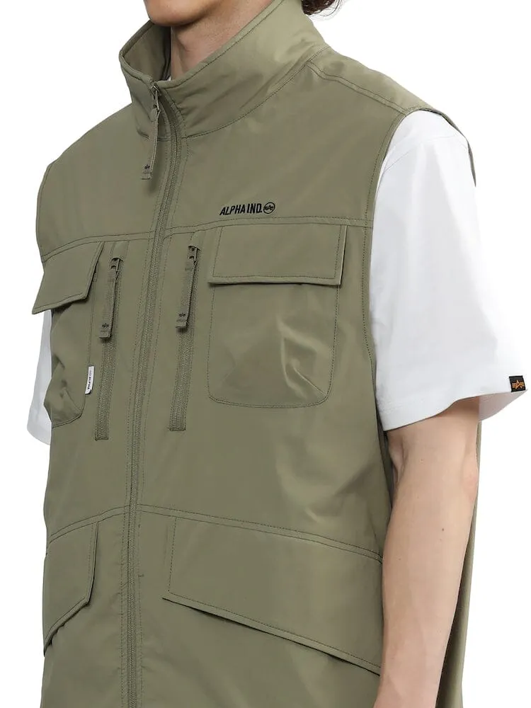 Alpha Industries UNFRM vestă tactică kaki din nailon