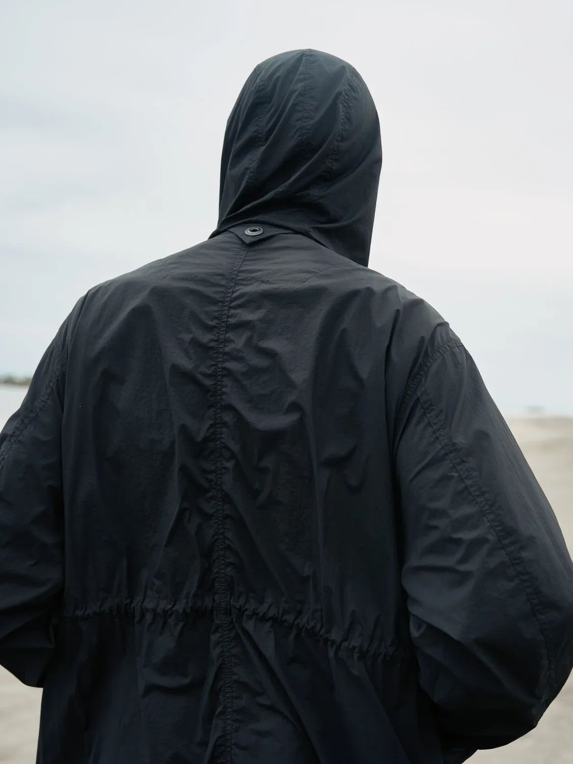 Alpha Industries White Mountaineering M-59 parka negru rezistent apa