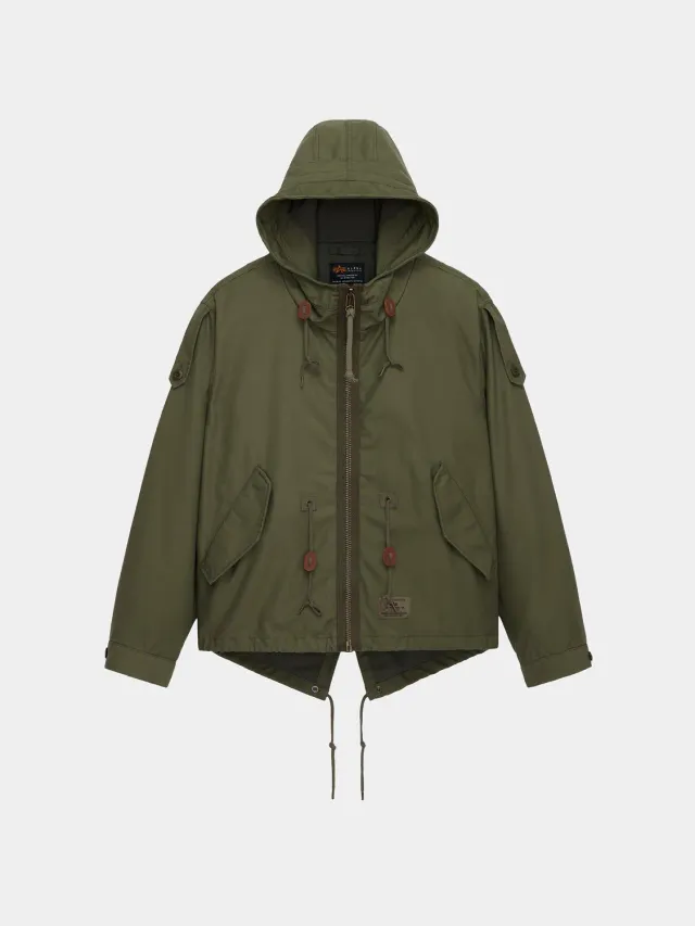 Alpha Industries M-65 Mod Fishtail palton verde OG-107 bumbac