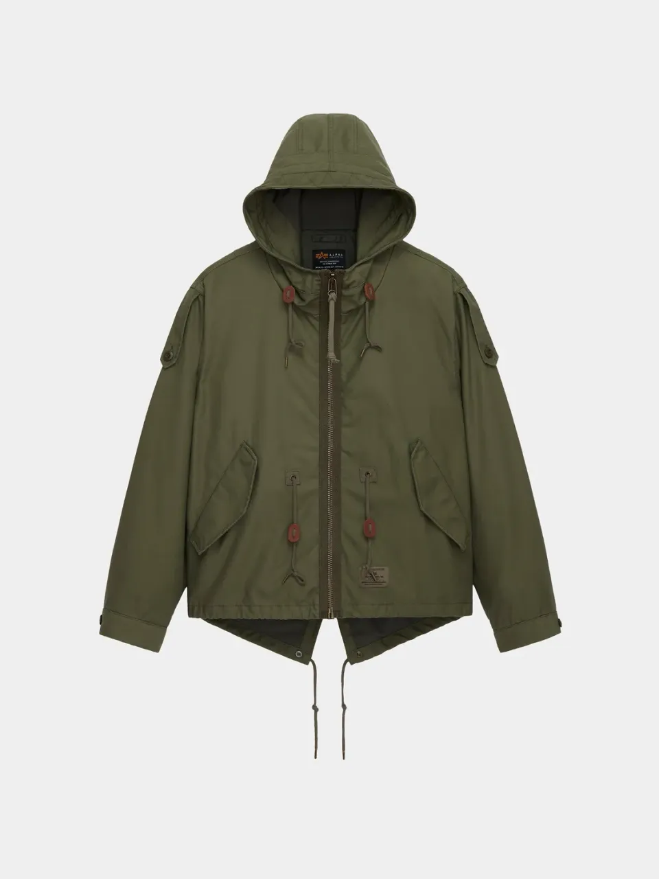 Alpha Industries M-65 Mod Fishtail palton verde OG-107 bumbac