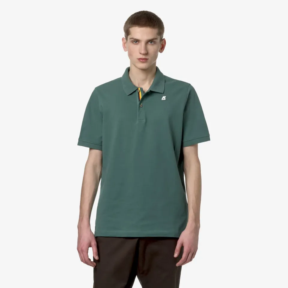 K-Way Vinnie polo barbati Green Palm slim