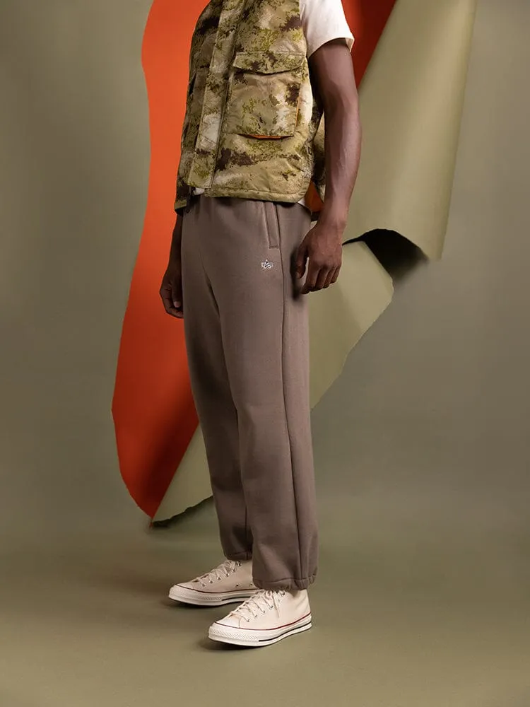 Alpha Industries Essential pantaloni sport coyote maro bumbac