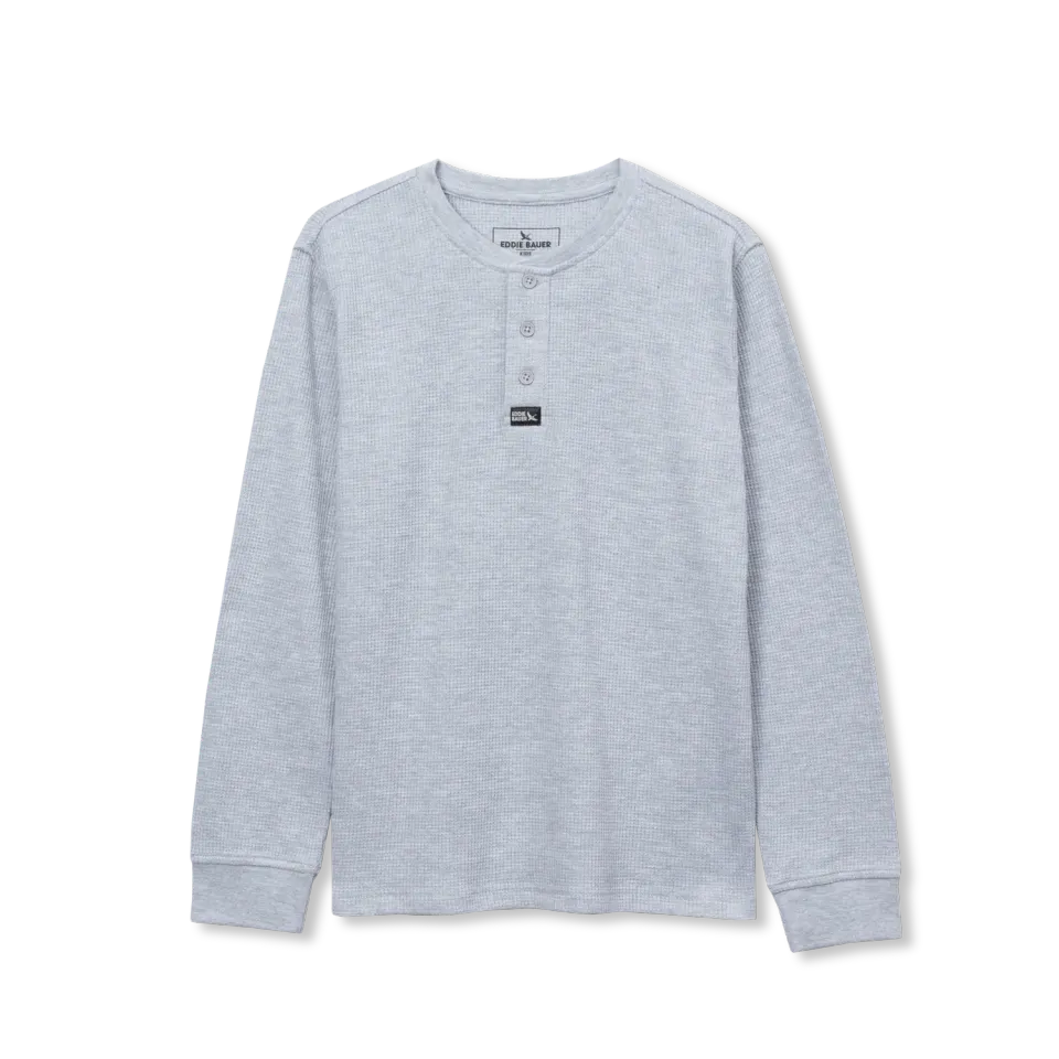 Eddie Bauer Eddies Favorite Thermal henley baieti gri