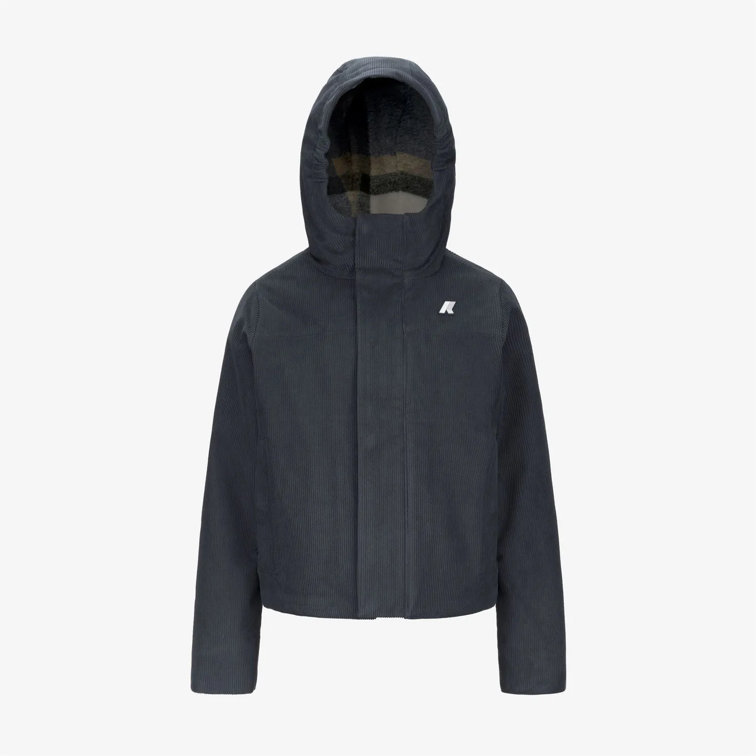K-Way Sharille Corduroy geaca baieti bleu calduroasa medie