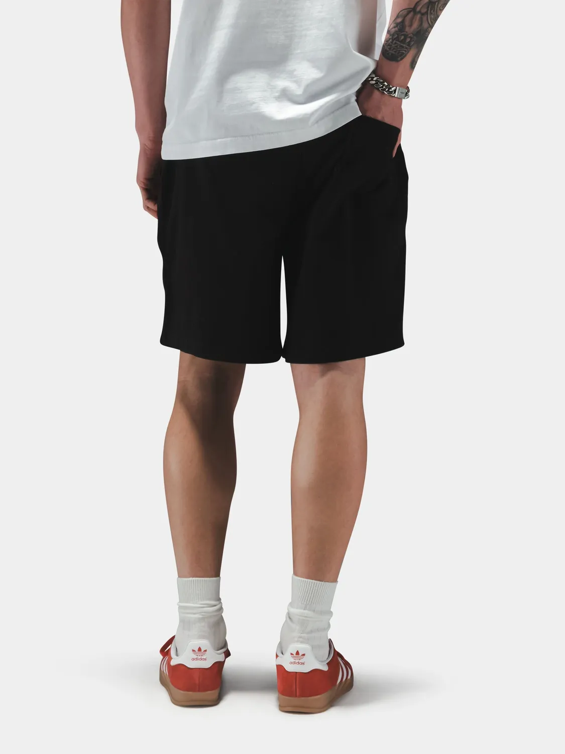Alpha Industries Patched Jersey șort negru patch-uri
