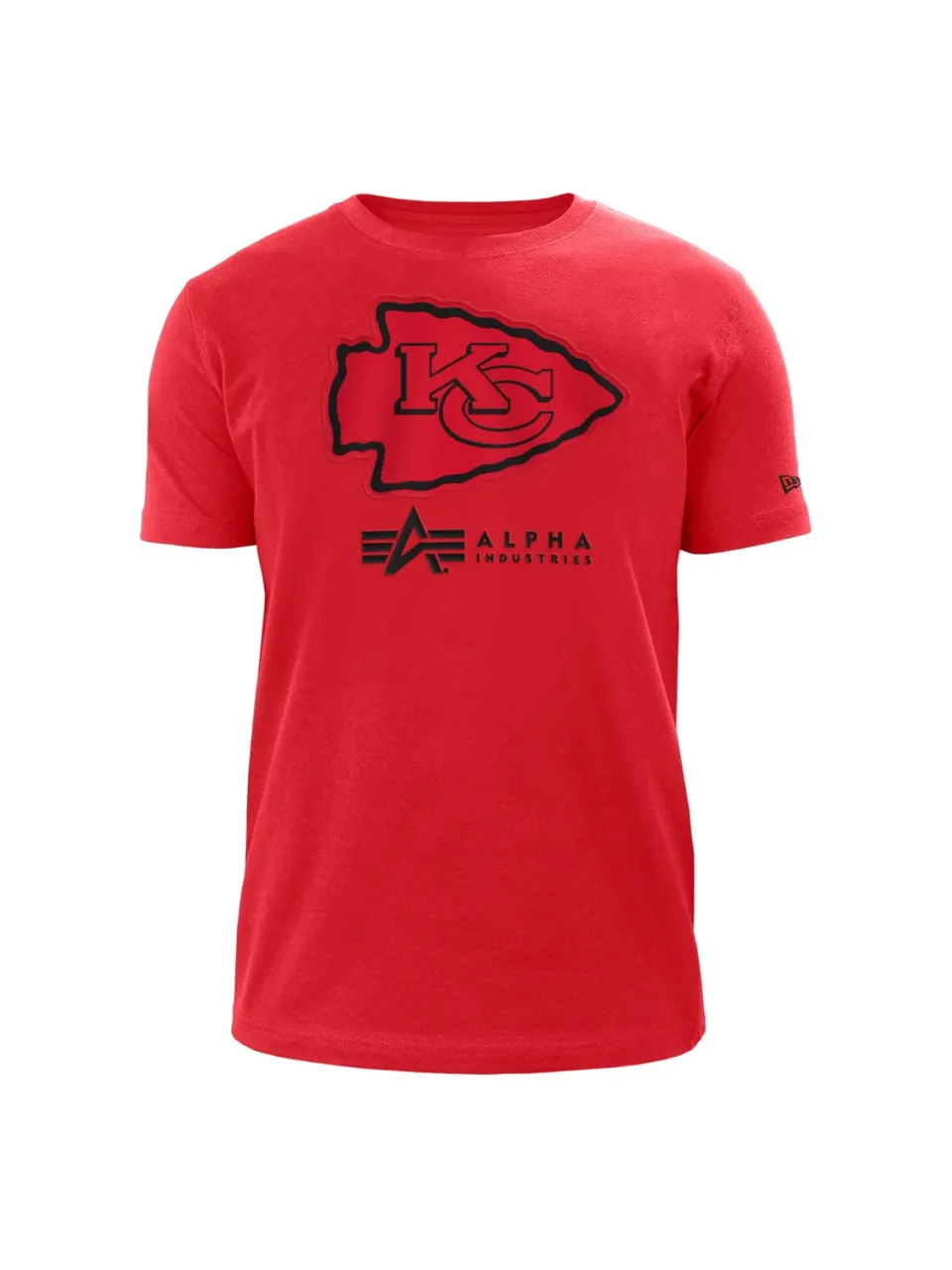 Alpha Industries Chiefs tricou roșu bumbac imprimeu mare