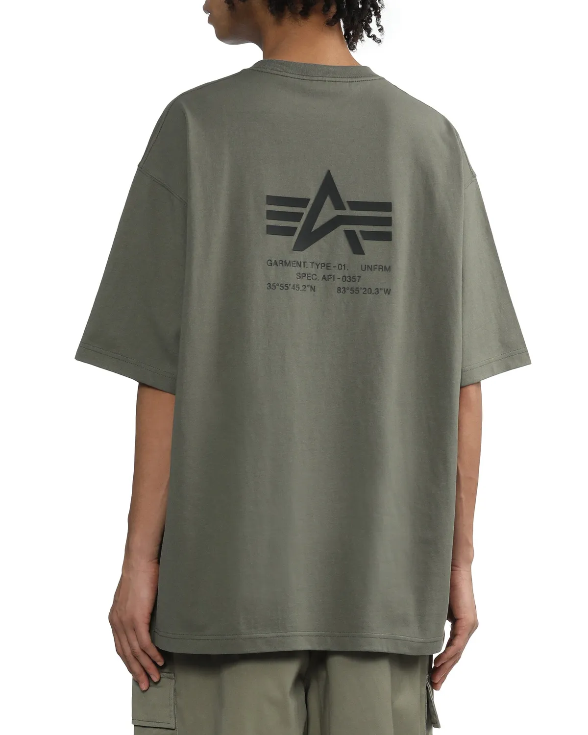 Alpha Industries UNFRM tricou bumbac masliniu relaxat