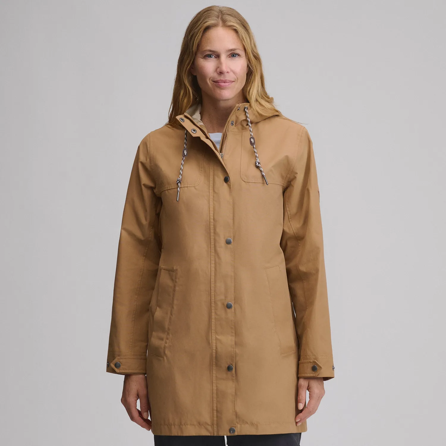 Eddie Bauer Charly Waterproof Hooded Rain Parka palton dama impermeabil lung
