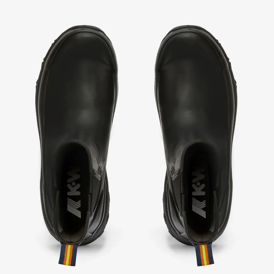 K-Way Raimond cizme ploaie negre cu Vibram