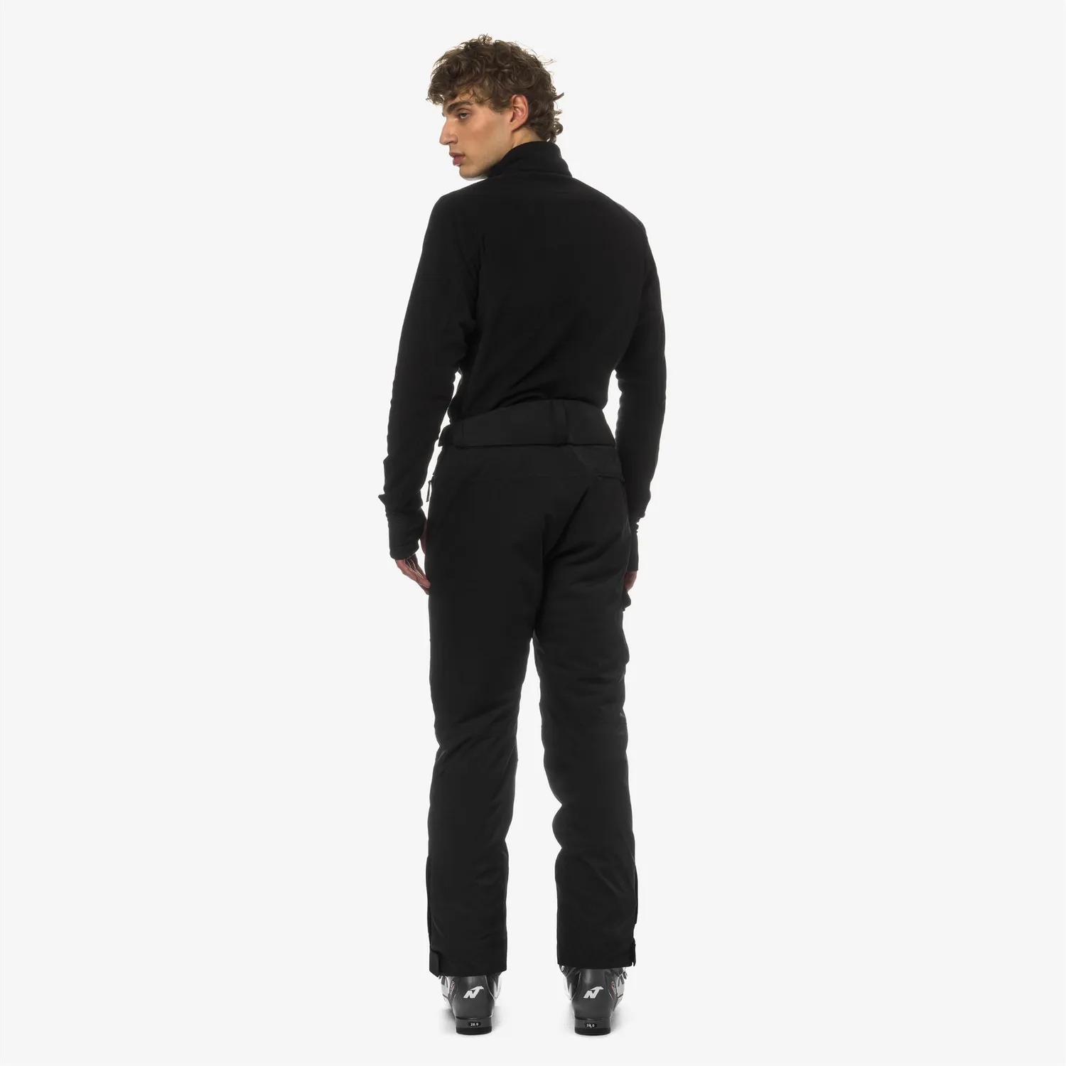 K-Way Avrieux Micro Twill pantaloni schi negri impermeabili